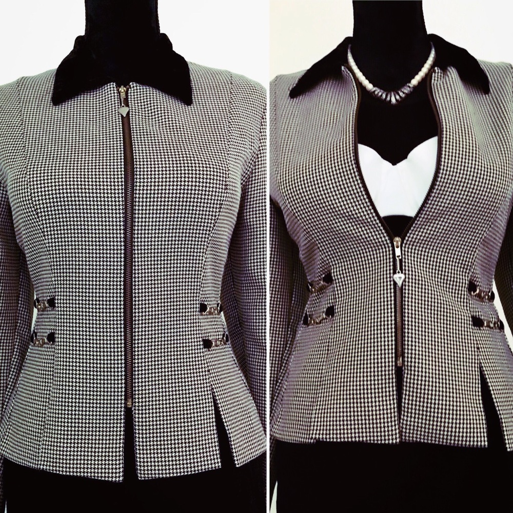 Vintage 80s Betsy’s Things Black & White Jacket